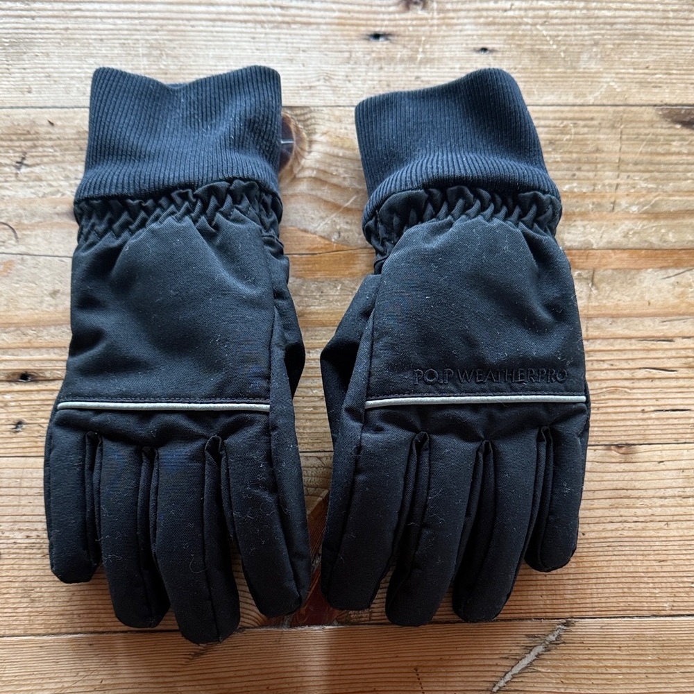 Polarn O. Pyret Black kids gloves